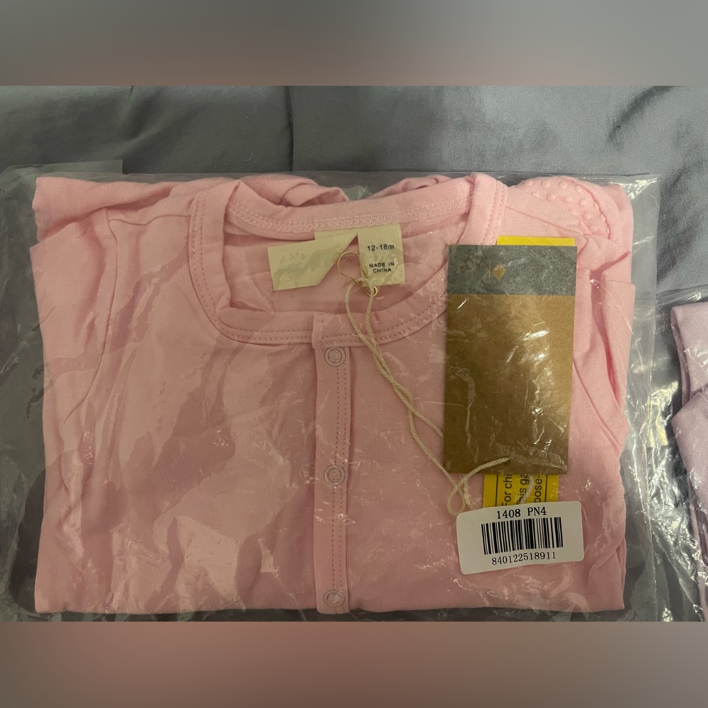Kyte baby 12-18 peony footie NIB